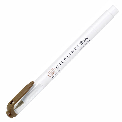 Zebra - Marcador Punta Pincel - MILDLINER - Brown