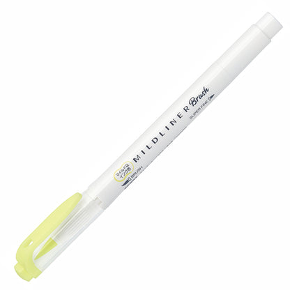 Zebra - Marcador Punta Pincel - MILDLINER - Yellow