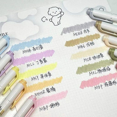 Zebra - Marcador Punta Doble - MILDLINER - Cream