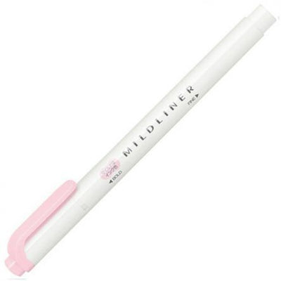 Zebra - Marcador Punta Doble - MILDLINER - Baby Pink