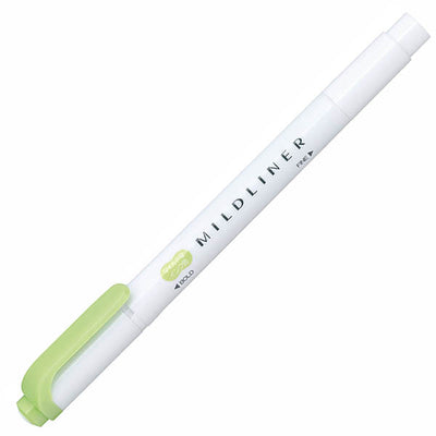 Zebra - Marcador Punta Doble - MILDLINER - Green