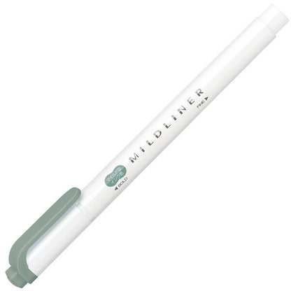Zebra - Marcador Punta Doble - MILDLINER - Mild Moss Green