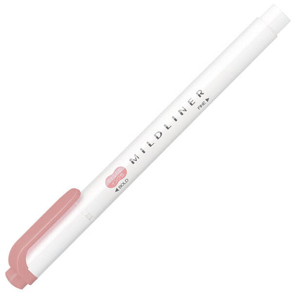 Zebra - Marcador Punta Doble - MILDLINER - Mild Smoke Red