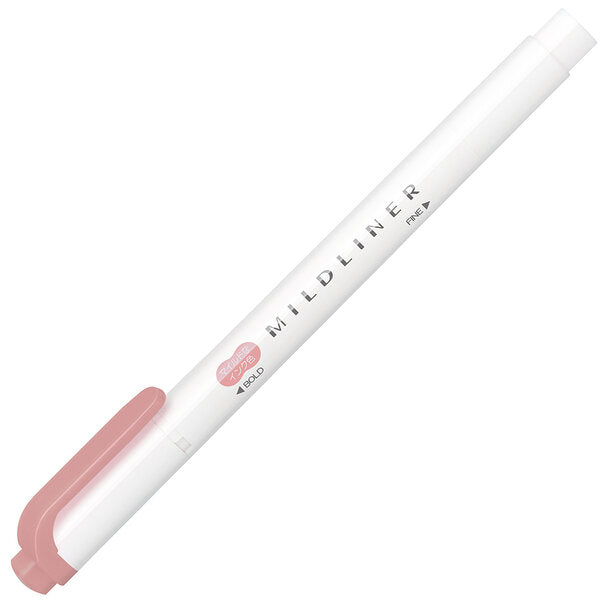 Zebra - Marcador Punta Doble - MILDLINER - Mild Smoke Red