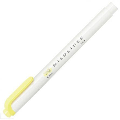 Zebra - Marcador Punta Doble - MILDLINER - Sherbet Yellow
