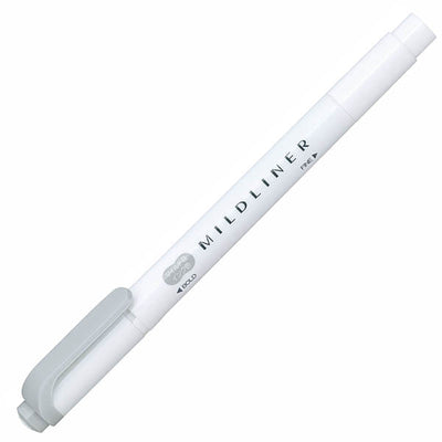 Zebra - Marcador Punta Doble - MILDLINER - Grey