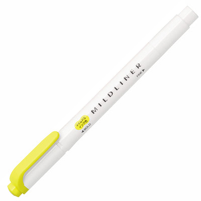 Zebra - Marcador Punta Doble - MILDLINER - LemonYellow