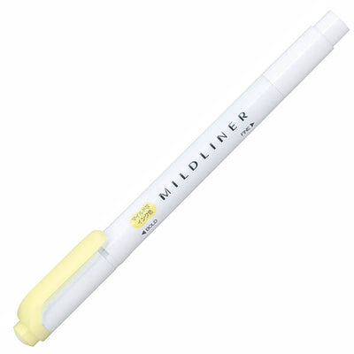 Zebra - Marcador Punta Doble - MILDLINER - Yellow