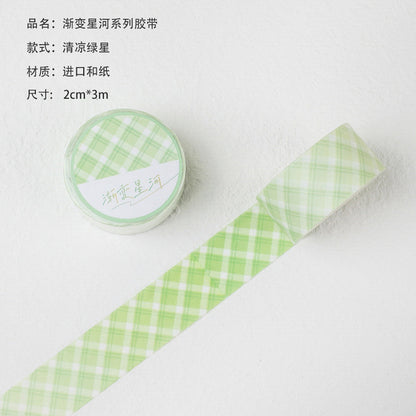 Ayron - Washi tape - Cuadros Verde