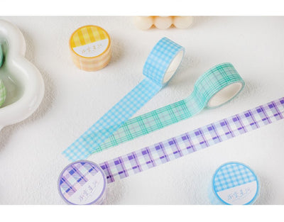 Ayron - Washi tape - Cuadros Azul
