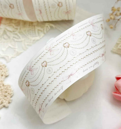 Leela Journals - Washi Tape 50mm - Pearly Strings (Precortado)