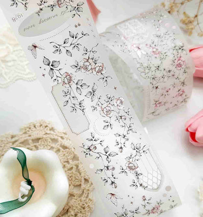 Leela Journals - Washi Tape 50mm - Field of Roses (Precortado)