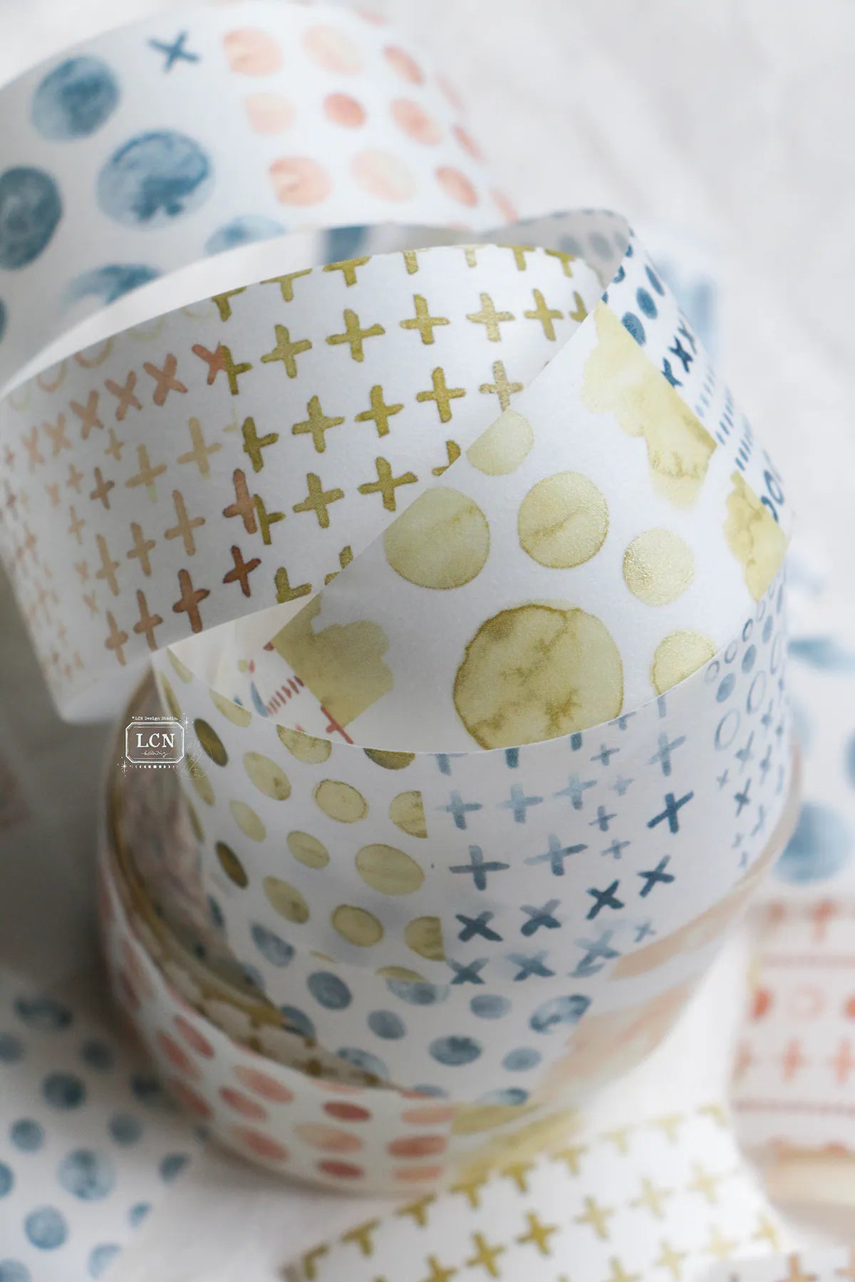 LCN - Washi Tape 30 mm - Watercolor Pattern 3