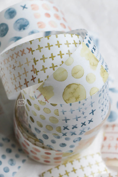 LCN - Washi Tape 30 mm - Watercolor Pattern 3