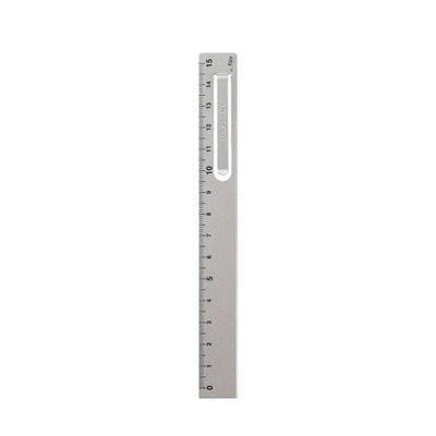 Kutsuwa - Regla Clip Aluminio 15 cm - Silver - HASARULA