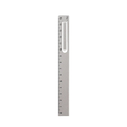 Kutsuwa - Regla Clip Aluminio 15 cm - Silver - HASARULA