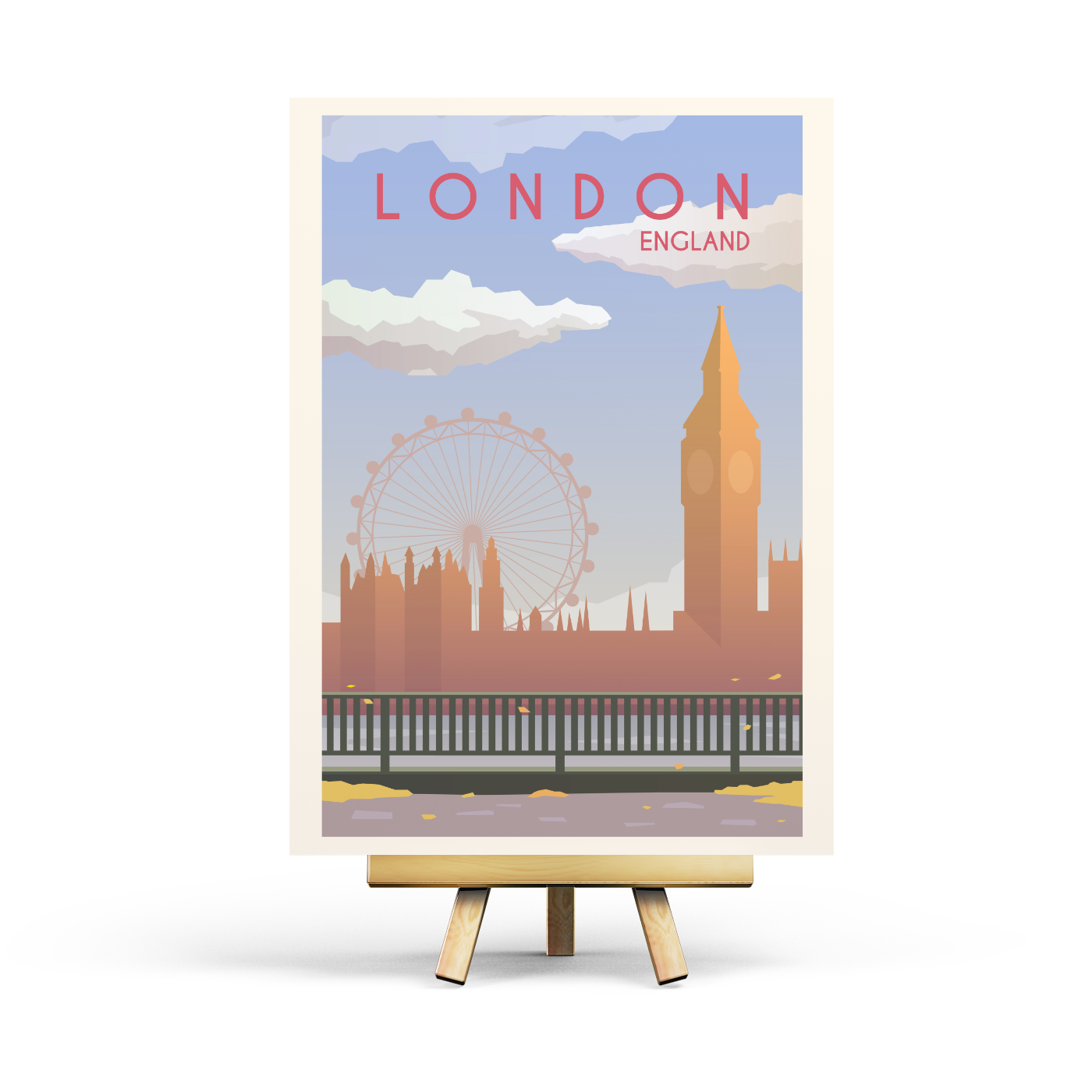 Penpaling Paula - Londres: postal de viaje retro