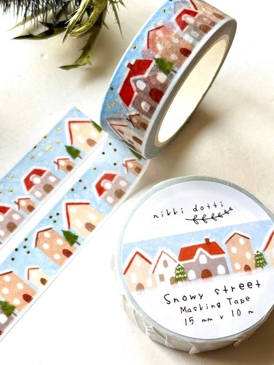 Nikki Dotti - Washi tape - Snowy Street