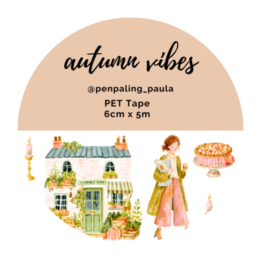 Penpaling Paula - Vibras de otoño - Cinta PET PRE-CORTADA