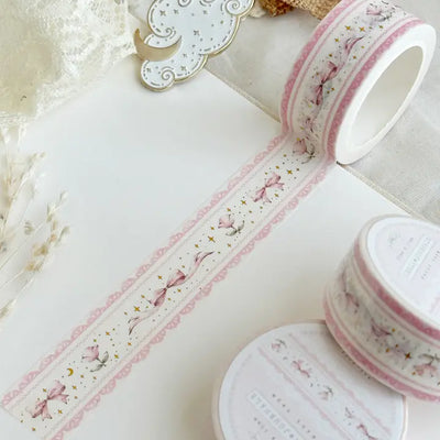 Leela Journals - Washi Tape 20mm - Coquette Bows & Tulips