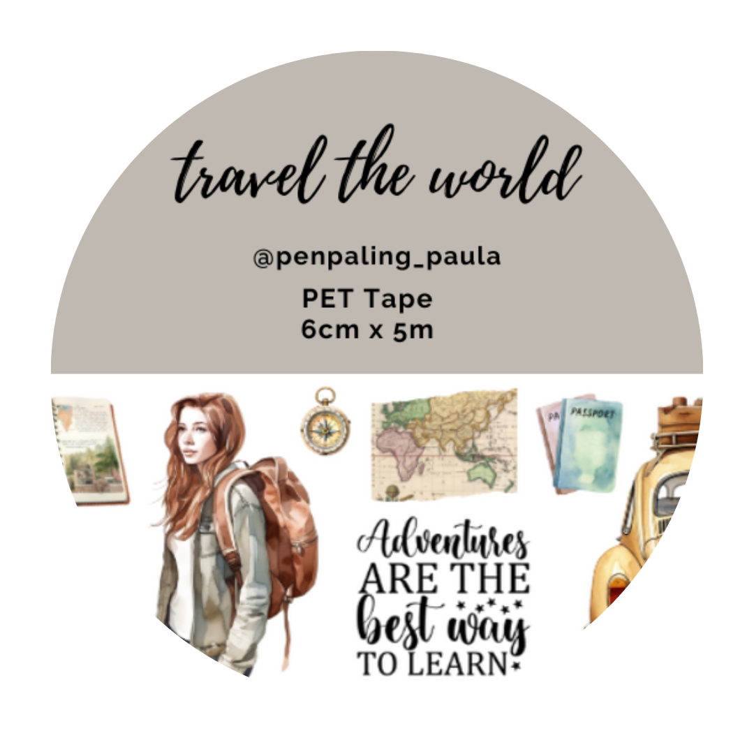 Penpaling Paula - Viaja por el mundo - Cinta PET PRECORTADA