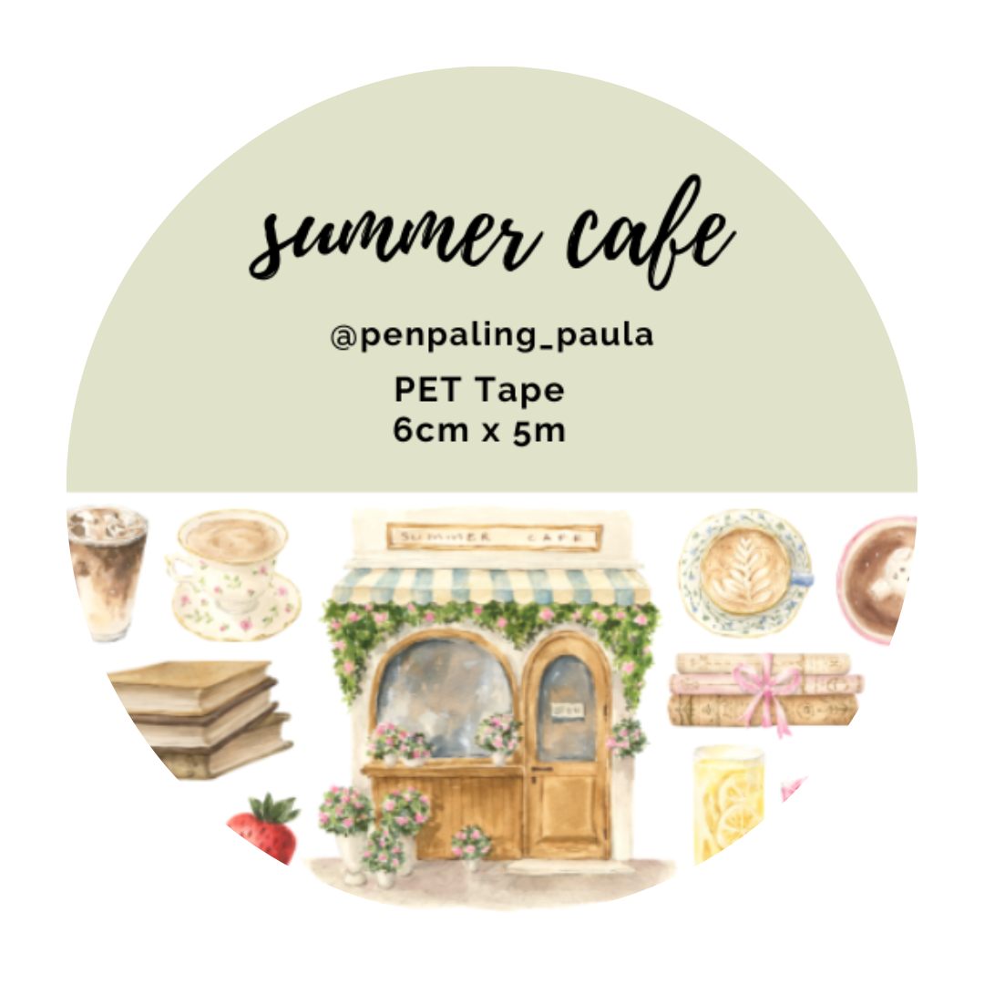 Penpaling Paula - Summer Café - Cinta PET PRE-CORTADA