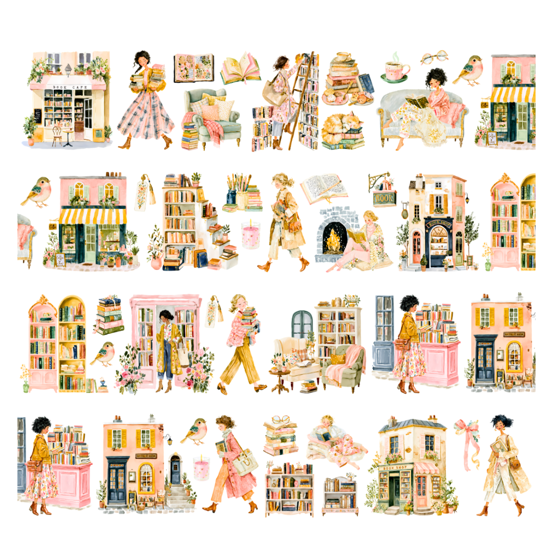 Penpaling Paula - Otoño Bookish - Cinta PET PRE-CORTADA