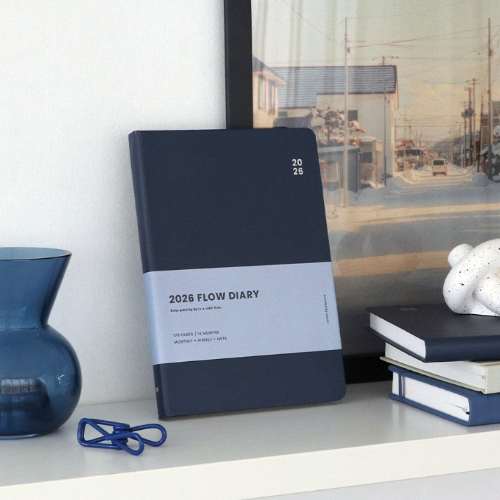 Iconic - Agenda Anual 2026 - Semana Vista - Flow Diary - Navy