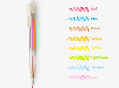 Pentel - Portaminas 8 Colores - 2mm