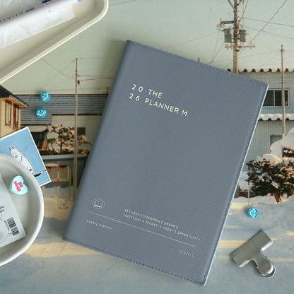 Iconic - Agenda Anual 2026 - Semana Vista A5 - The Planner M - Indi Blue