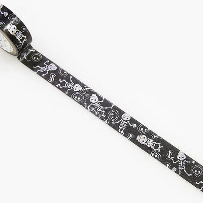 Shinzi Katoh - Foil Washi Tape 15mm - Bones