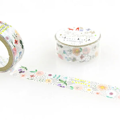 Shinzi Katoh - Foil Washi Tape 15mm - Botany