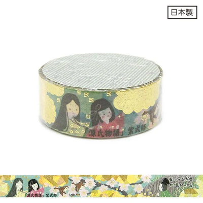 Shinzi Katoh - Foil Washi Tape 15mm - The Tale of Genji