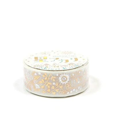 Shinzi Katoh - Foil Washi Tape 15mm - Flowers and Memories