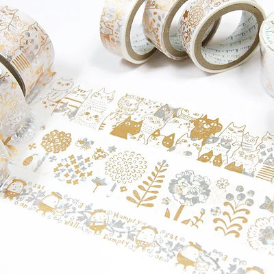 Shinzi Katoh - Foil Washi Tape 15mm - House Line