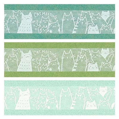 Shinzi Katoh - Washi Tape 15mm OBORO - Cats