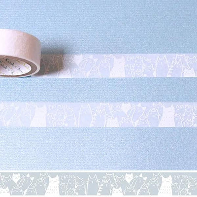 Shinzi Katoh - Washi Tape 15mm OBORO - Cats