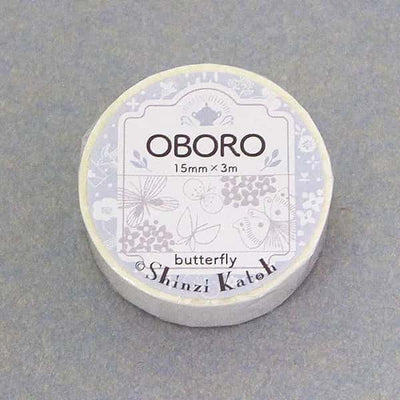 Shinzi Katoh - Washi Tape 15mm OBORO - Butterfly