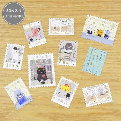 Shinzi Katoh - Cajita de pegatinas 30ud - Cat Office