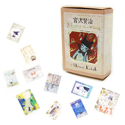 Shinzi Katoh - Cajita de pegatinas 30ud - Crossing the Snow