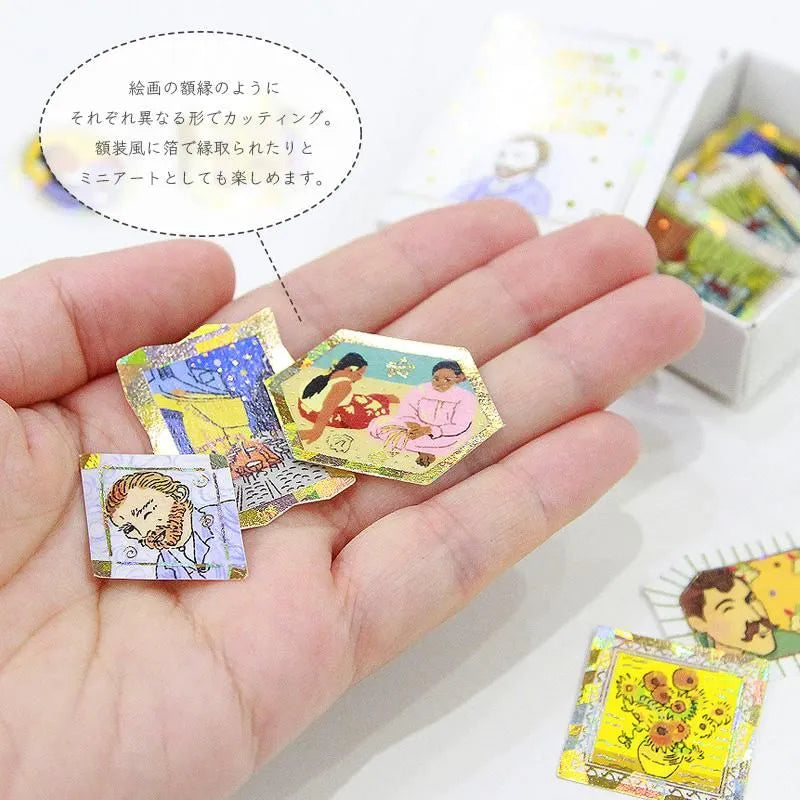 Shinzi Katoh - Cajita de pegatinas 32ud - Van Gogh/Gauguin - Classic Art Collection
