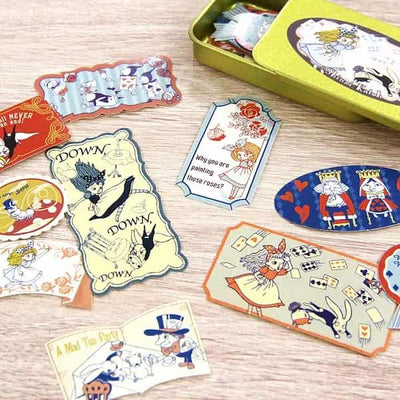 Shinzi Katoh - Lata de pegatinas 30ud - Fantasy Forever Alice