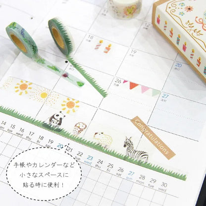 Shinzi Katoh - Cajita 5 Washi Tape Pequeños - Birds