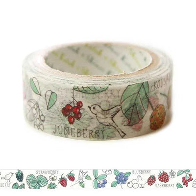 Shinzi Katoh - Washi Tape 15mm - Bird's Restaurant
