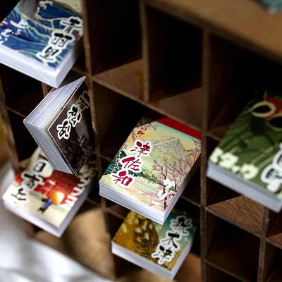 MO·CARD - Libro Pegatinas 50 ud- Rojo Asiático