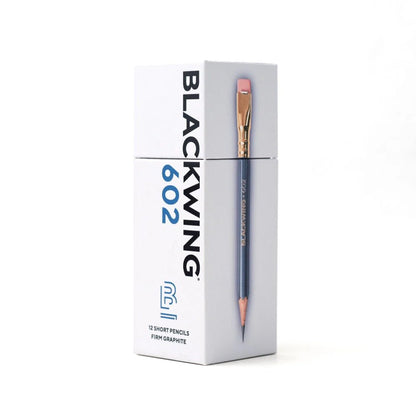 Blackwing 602 Short – Caja 12 uds Lápiz – Grafito Firme (2B)