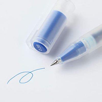 MUJI - Bolígrafo gel 0.38 - Azul