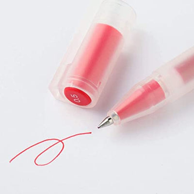 MUJI - Bolígrafo gel 0.38 - Rojo