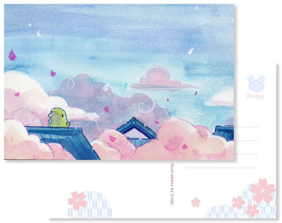 EsterBrook x SakuraDragon - Set 3 Postales - Sakura Street