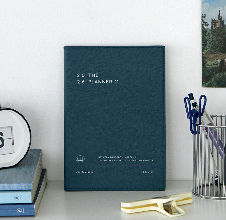 Iconic - Agenda Anual 2026 - Semana Vista A5 - The Planner M - Steel Blue